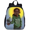 Petit sac à dos d'école pour garçons de la maternelle, sac à motif de dessin animé africain et américain, sac à livres pour enfants et étudiants