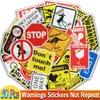 warning decal signs