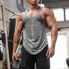 Gym Tank Top Men Fitness Clothing Mens Bodybuilding Tanks Tops Summer for Male Sleeveless Vest Shirts Plus Size