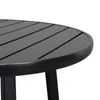 2 adet Yemek Sandalyesi ve 1 adet Yemek Masası Arkalığı Masa Üst Dikey Izgara Avlu Demir Sandalye Set Blacka54 A02