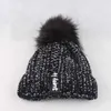 Kış şapkaları Kadınlar için Kapaklar Açık Hava Spor Kafataları Beanies Pompom Şapkası Gorros Beanie/Kafatası Oliv22
