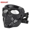 Casques de cyclisme Paintball Skull Skeleton Masque Tactique Full Face avec casque de protection des yeux pour le jeu