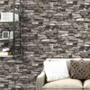 Red,Grey Vintage Rustic Stone Brick Wallpaper Roll Living Room Bedroom Restaurant Background Loft 3d Print Wall Paper 210722
