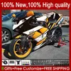 Motorcykelkroppar för Kawasaki Ninja ZX 10R 10 R 1000 CC ZX10R 06 07 Bodywork 14NO.71 ZX-10R ZX1000 1000CC 2006 2007 ZX1000C ZX1000CC 2006-2007 Fairing Kit Orange White