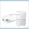 Bouteilles d'emballage bureau école entreprise industrielle 203050100150200G blanc avec couvercle vide rechargeable pots en plastique cosmétiques stockage Conta