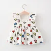 2021 Baby Girl Summer Clothes Toddler Dresses For Girls Sleeveless Print Princess Dress Infant Baby Clothing Newborn Costume Q0716