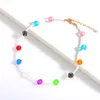 Chokers Miwens Handmade Beads Dice Necklace For Women 2022 Unique Beaded Collar Statement Acrylic Pearl Jewelry Morr22