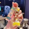 New Astronaut Into The Oil Drift Bottle Keychain Car Pendant Marine Animal Key Chain Ring Cute Little Gift G1019