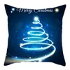 Pillow /Decorative Nanacoba Christmas Day Gift Cover Square Xmas Tree Bell Printed Cases Home Decore Sofa Short Plush Pillows