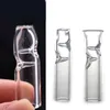 Glass smoking pipe Cigarette Holder Glass Filter Tips Joint Mouthpiece OD 12mm tobacco pipe Smoking Accessories glass oil burne pipe