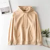 BLSQR Causal Violet Short Women Fleece Sweatshirt Long Sleeve Autumn Oversized Hoodies Top Loose Female Shirt Pull Femme 210430