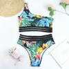 TYAKKVE One Shoulder Sexy Badeanzug Frauen Bikini Micro High Leg Badeanzug zum Baden Bademode Bikinis Set 210621