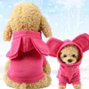 Felpa con cappuccio morbida e calda per cani Abbigliamento per cani invernali Felpe con cappotto tascabile per cani Vestiti Sublimazione Costume cucciolo bianco 9 colori all'ingrosso A274