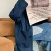 Trenchs pour hommes Manteaux de haute qualité Coupe-vent Mâles Vintage 2021 Vestes en denim Tendance de la mode Casual Long Bleu Lâche Pardessus