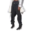 Pantaloni da uomo Moda Uomo lungo Pantaloni sportivi casual Pantaloni da jogger Pantaloni attillati Abbigliamento da strada Design con bottoni hip-hop