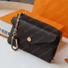 2022カードホルダーRecto Verso Fashion Womens Mini Zippy Brown Wallet Coin Purse Bag Belt Charm Key Pouch Pochette Accessoires 69431238W