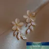 Nuovo classico Opal Flower Lascia Orecchini per borchie per le donne Elegante Elegante Squisita Strass Petalo Petalo orecchino di lusso Party gioielli Prezzo di fabbrica Expert Design Quality Ultime