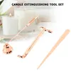 Incense candle scissors fire extinguisher metal tray tool three piece set