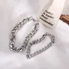 Cadeia de link Simples Hip Hop Metal Girlfriend Bracelet para mulheres Presente de joias na moda Fawn22