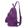 Flor HBP sobre bolsa de mochila casual para mulheres anti-roubo de nylon bolsas de nylon anti-splings 2023 Moda feminina Bago
