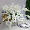 シミュレーション蘭の人工花の枝結婚式装飾ブーケフェイクフラワーズホームリビングルームディスプレイ写真小道具