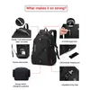 Backpack Style Bag 2022 Waterdicht 17 inch Laptop Men USB LADING TRIVE Women Oxford Rucksack Male Vintage School Mochila 1209