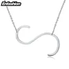 Enfashion Letter Necklaces Pendants Alfabet Initial Stainless Steel Choker Women Jewelry Kolye Collier collare 220214