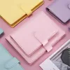 A5 A6 Empty Notebook Cover Loose Leaf Binder Refillable Notebooks Case Portable Spiral Planner with Magnetic Buckle Closure