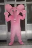 Prawdziwy obraz Pink Elephant Mascot Costume Fantazyjna sukienka na Halloween Party Party Wspomaganie