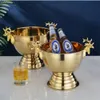 10 Teile/los Edelstahl Eiskübel Hirschkopf Ohr GOLD SILBER CHAMPAGNER Weinflaschenhalter Für Home Party Bar Nachtclub Bierregal Halter