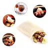 2021 100 Pcs/Lot Tea Filter Bags Natural Unbleached Paper Tea Bag Disposable Tea Infuser Empty Bag with Drawstring for Herbs Coffee