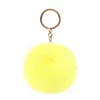 Fashion luggage key-chain Party Favor imitation Rex rabbit furs ball key ring faux fur pendant ladies luggage ornaments