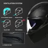 Motorcycle Helmets Helmet Men Casco Moto ABS Material Dual Visor Modular Flip Up BT Racing Motocross DOT Approved