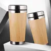 Bambus-Wasserflasche, innen aus 304 Edelstahl, umweltfreundliche Trinkgläser, Reisebecher, Tassen, wiederverwendbar, Seeschifffahrt CCB8207