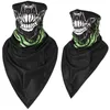 Unisex Halloween Cosplay Szkielet Magiczne Szaliki Rowerowa Ski Czaszka Pół Twarzy Maska Ghost Scarf Bandana Neck Warmer Party Headband Tactical Balaclava Cap