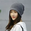 Autumn winter caps breathable cotton headgear pure color male and female monthlies pile cap