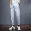 Brand Clothing Summer Men's Jeans Cotton Denim Hip Hop Harem Pants Joggers Streetwear Slim Gray Pants Hombre Harem Trousers Male 211120