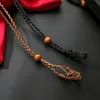 Chains Crystals Pendant Stone Holder Necklace Cord Handwoven Rope For Making Jewelry Creative Personality Natural Agate Net F3B55817899