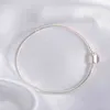 Aldrig blekna Sier 925 Chain Charm Armband med S925 Fit DIY Pärlor Charms Kvinnor Handgjorda Julklapp Original Smycken