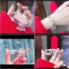 Andra armband smycken droppleverans 2021 tanabata valentines dag gåva sier pläterad 999 mode slät sansheng iii stängd armband tjej med