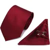 Bow Ties 7.5cm Business Tie Men's Set Wedding Polyester Gift Box Manufacturer