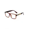 Elegante karierte Sonnenbrille Briefdruckbrillen Designer Frauen Temperament Square Brille Festival Geschenk mit Box6957016