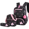 Mochilas Meninas Moda Crianças Hight Qualidade À Prova D 'Água Sacos de Escola para crianças 3 pcs Set Impressão Escola Mochila Infantil