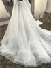 Detachable Skirt for Wedding Gowns Petticoat Four Layers Tulle Front Slit Removable Court Train for Bridal Dress Jumpsuits A Line Skirts AL9716