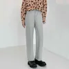 IEFB Jeans grigi da uomo larghi dritti ins moda pantaloni denim da uomo coreano streetwear pantaloni casual uomo con fondo diviso 9Y6973 210524