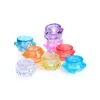 Envase cosmético de plástico de 3 gramos y 5 ML, tarro con forma de diamante, 8 colores, Mini bote vacío para sombra de ojos, polvo para uñas, perlas, crema para joyería