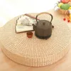 30 cm 40 cm Tatami poduszki Medytacja Poduszki Okrągłe słomiane splot Handmade Poduszki podłogowe krzesło Mata Home Decor Cojin Redondo 211102