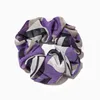 Mulheres Scrunchie Elastic Handmade Handmade Band Titular Do Cabelo De Cabelo Roxo Cabelo Acessórios Cabelo Gravatas