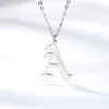 Designer Ketting Luxe Sieraden A-Z Letter Initial voor Vrouwen Mannen Rose Goud Zilver Kleur Roestvrijstalen Ketting Mannelijke Vrouwelijke Hanger