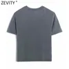 Kvinnor Grundläggande O Neck Kortärmad Tvätt Effekt Casual Slim T-shirt Kvinna Chic Skönhet Skriv ut Stickning Sommar Toppar T693 210416